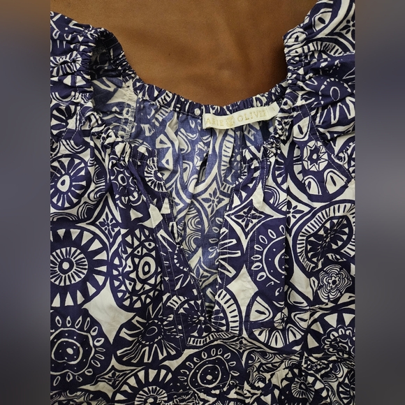 Marie Oliver Kara dress In Iris Coin Print Size 1 Small Excellent - Picture 6 of 8